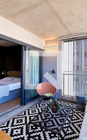 Studio para alugar com 45m², 1 quarto e 1 vagaVaranda