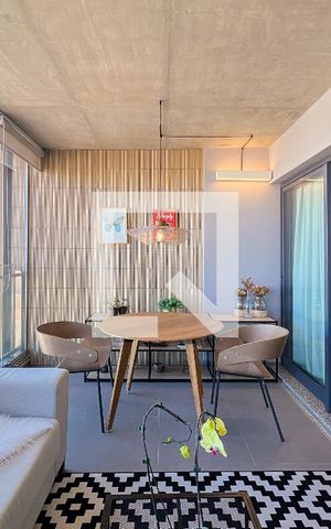 Studio para alugar com 45m², 1 quarto e 1 vagaVaranda