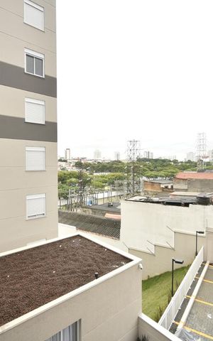 Apartamento à venda com 48m², 2 quartos e 1 vagaVista da varanda