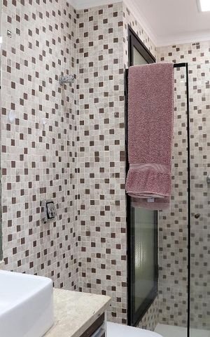 Apartamento para alugar com 150m², 3 quartos e 2 vagasBanheiro da Suíte 1