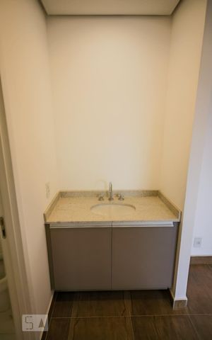 Studio para alugar com 44m², 1 quarto e 1 vaga Studio para alugar com 44m², 1 quarto e 1 vagaBanheiro
