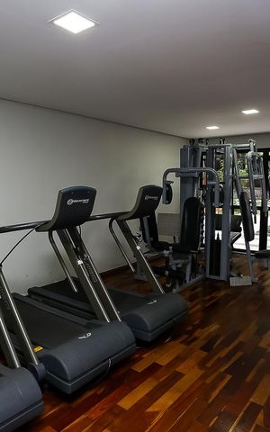 Apartamento para alugar com 45m², 1 quarto e 1 vaga Apartamento para alugar com 45m², 1 quarto e 1 vagaÁrea comum - Academia