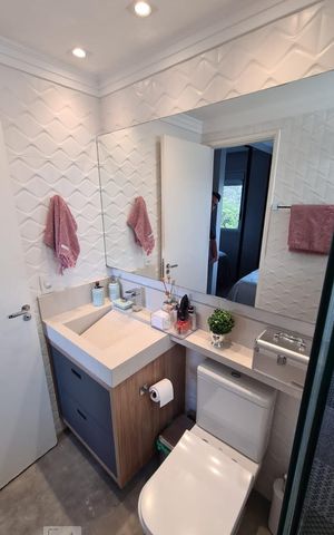 Apartamento para alugar com 63m², 2 quartos e 1 vaga Apartamento para alugar com 63m², 2 quartos e 1 vagaBanheiro da Suíte