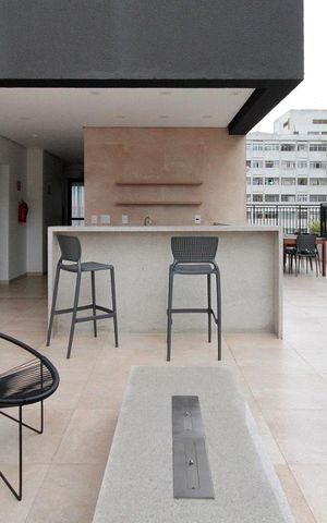 Studio à venda com 21m², 1 quarto e sem vagaTerraço