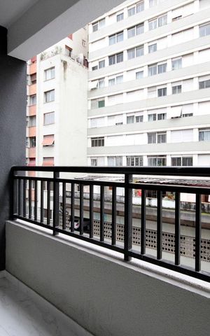 Studio à venda com 21m², 1 quarto e sem vagaVaranda