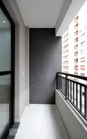 Studio à venda com 21m², 1 quarto e sem vagaVaranda