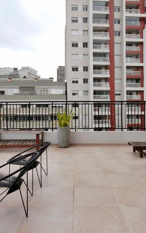 Studio à venda com 21m², 1 quarto e sem vagaTerraço