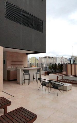 Studio à venda com 21m², 1 quarto e sem vagaTerraço