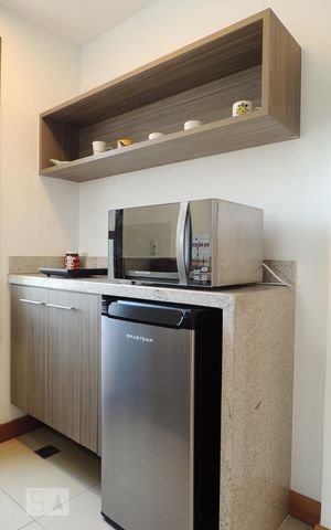 Apartamento para alugar com 46m², 1 quarto e 1 vagaDetalhe cozinha