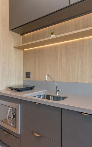 Studio à venda com 22m², 1 quarto e 1 vaga Studio à venda com 22m², 1 quarto e 1 vagaCozinha