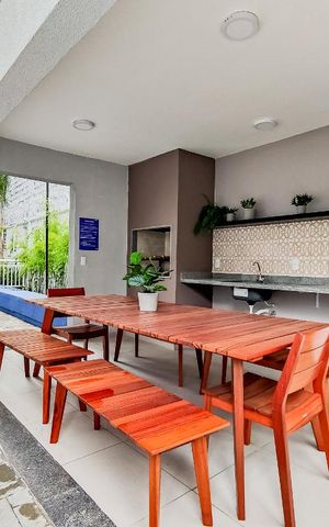 Apartamento à venda com 27m², 1 quarto e sem vaga Apartamento à venda com 27m², 1 quarto e sem vagaChurrasqueira