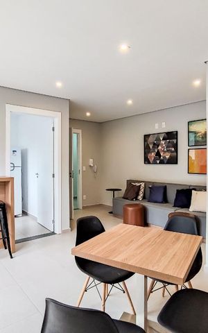 Apartamento à venda com 27m², 1 quarto e sem vaga Apartamento à venda com 27m², 1 quarto e sem vagaSalão de Festas