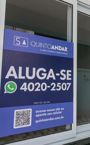 Casa para alugar com 38m², 1 quarto e 1 vagaFachada - Placa