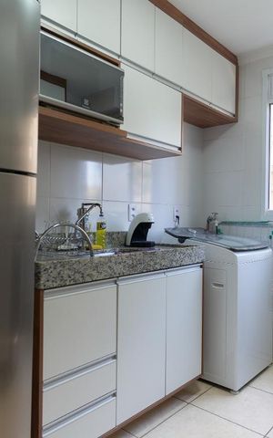 Apartamento à venda com 37m², 1 quarto e sem vaga Apartamento à venda com 37m², 1 quarto e sem vagaCozinha e Área de Serviço