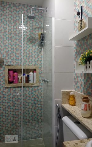 Apartamento à venda com 50m², 2 quartos e 1 vaga Apartamento à venda com 50m², 2 quartos e 1 vagaBanheiro Social