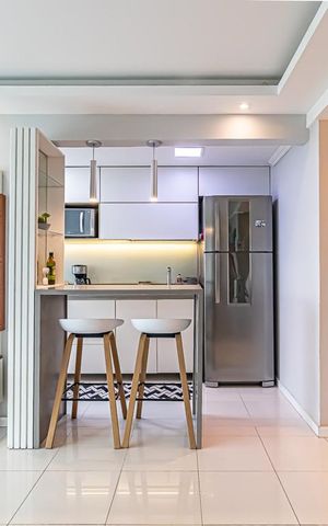 Apartamento à venda com 81m², 2 quartos e 1 vaga Apartamento à venda com 81m², 2 quartos e 1 vagaCozinha Americana