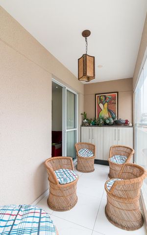 Apartamento à venda com 77m², 3 quartos e 2 vagasVaranda
