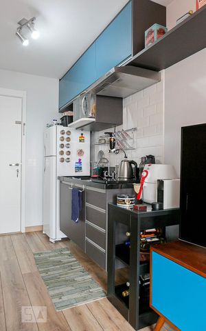Studio à venda com 31m², 1 quarto e sem vagaCozinha
