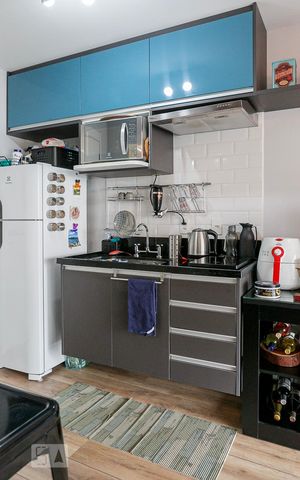 Studio à venda com 31m², 1 quarto e sem vagaCozinha