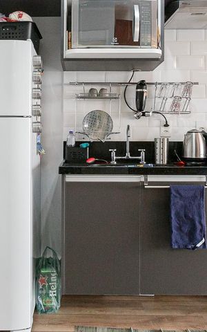 Studio à venda com 31m², 1 quarto e sem vagaCozinha