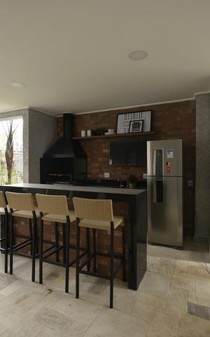 Apartamento para alugar com 38m², 2 quartos e sem vagaÁrea comum - espaço gourmet 1 ao lado do salão de festas