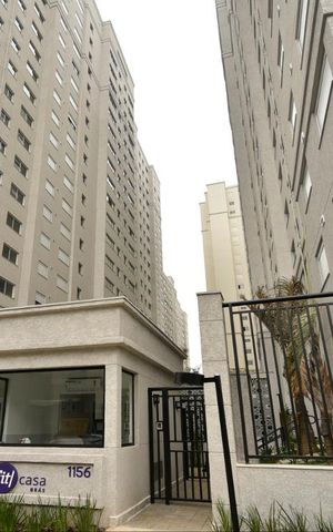 Apartamento para alugar com 38m², 2 quartos e sem vagaÁrea comum - fachada