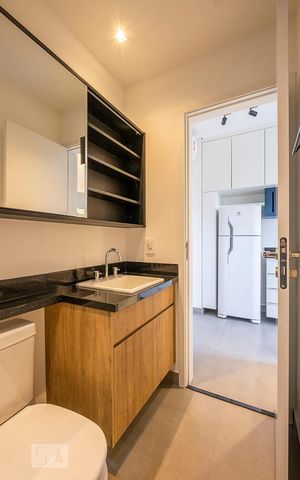 Apartamento para alugar com 40m², 1 quarto e 1 vaga Apartamento para alugar com 40m², 1 quarto e 1 vagaBanheiro