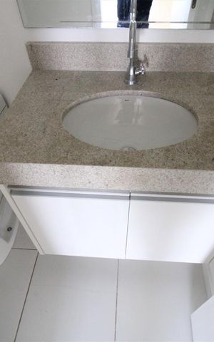 Apartamento para alugar com 86m², 2 quartos e 1 vagaBanheiro da suíte