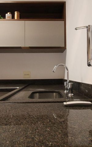 Studio para alugar com 60m², 1 quarto e 1 vagaPia da cozinha