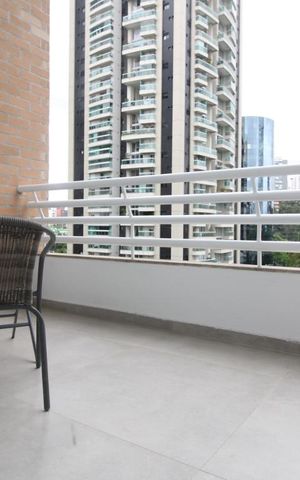 Studio para alugar com 60m², 1 quarto e 1 vagaVaranda