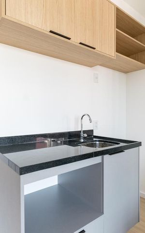 Studio à venda com 26m², 1 quarto e sem vaga Studio à venda com 26m², 1 quarto e sem vagaCozinha