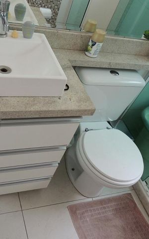 Apartamento para alugar com 60m², 2 quartos e 1 vagaBanheiro Social