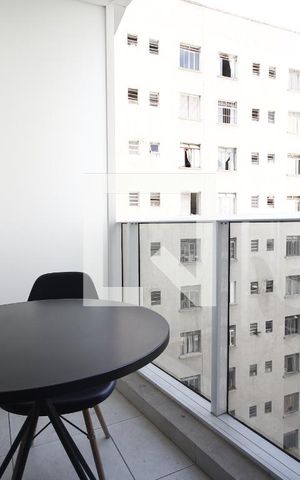 Studio à venda com 25m², 1 quarto e sem vagaVaranda