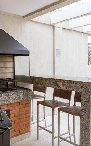 Apartamento para alugar com 37m², 1 quarto e 1 vaga Apartamento para alugar com 37m², 1 quarto e 1 vagaÁrea comum - Churrasqueira
