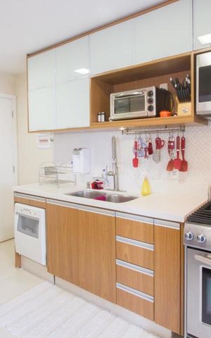 Apartamento para alugar com 105m², 2 quartos e 2 vagasCozinha