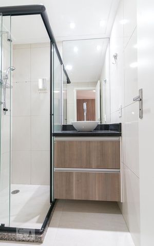 Apartamento para alugar com 77m², 3 quartos e 2 vagasBanheiro quarto 3 suíte