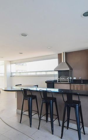 Apartamento à venda com 43m², 1 quarto e 1 vagaChurrasqueira