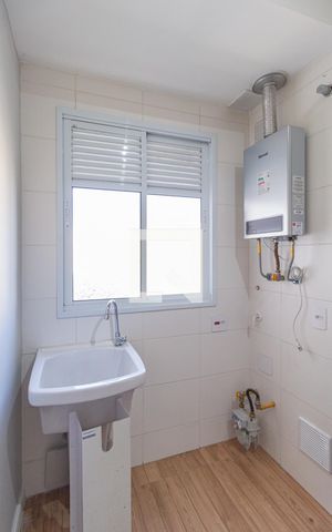 Apartamento à venda com 45m², 2 quartos e 1 vagaCozinha e área de serviço