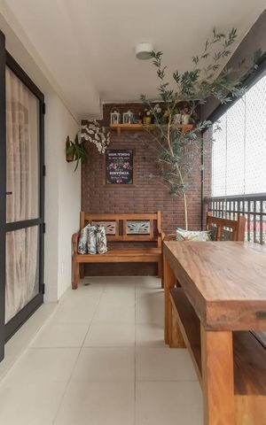 Apartamento à venda com 40m², 1 quarto e 1 vaga Apartamento à venda com 40m², 1 quarto e 1 vagaVaranda