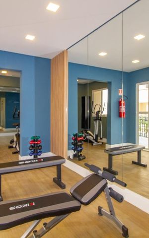 Apartamento à venda com 40m², 2 quartos e 1 vaga Apartamento à venda com 40m², 2 quartos e 1 vagaÁrea comum - Academia