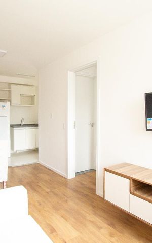 Studio à venda com 34m², 1 quarto e sem vaga Studio à venda com 34m², 1 quarto e sem vagaSala