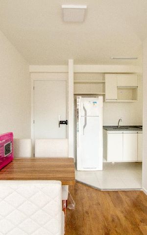 Studio à venda com 34m², 1 quarto e sem vaga Studio à venda com 34m², 1 quarto e sem vagaSala