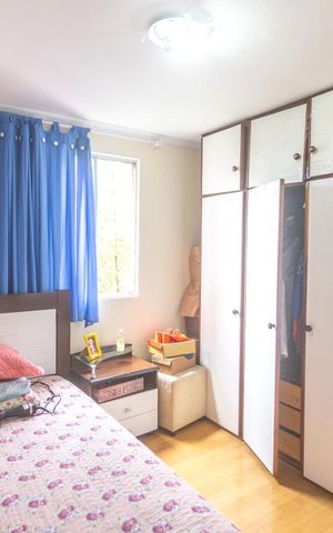 Apartamento à venda com 54m², 2 quartos e 2 vagasQuarto 2