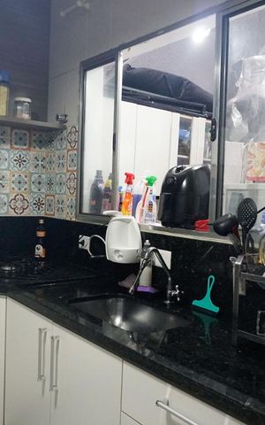 Casa de condomínio à venda com 70m², 2 quartos e 2 vagasCozinha