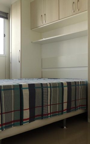 Apartamento para alugar com 48m², 2 quartos e 1 vagaQuarto 2 - Armários
