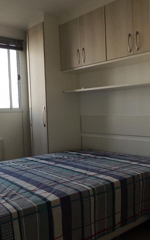 Apartamento para alugar com 48m², 2 quartos e 1 vagaQuarto 2 - Armários