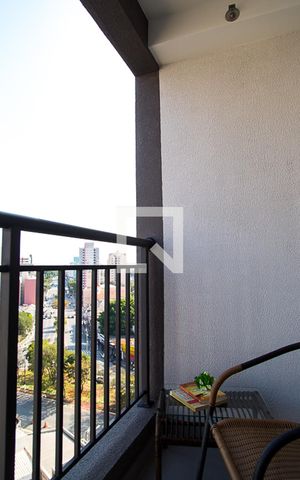 Studio para alugar com 26m², 1 quarto e sem vagaVaranda