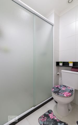 Apartamento para alugar com 56m², 2 quartos e 1 vagaBanheiro quarto 2 suíte