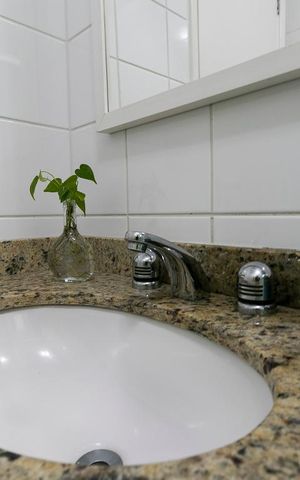 Apartamento à venda com 76m², 2 quartos e 2 vagasBanheiro 2 - Pia