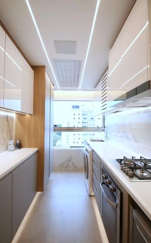 Apartamento à venda com 70m², 1 quarto e 2 vagasCozinha 